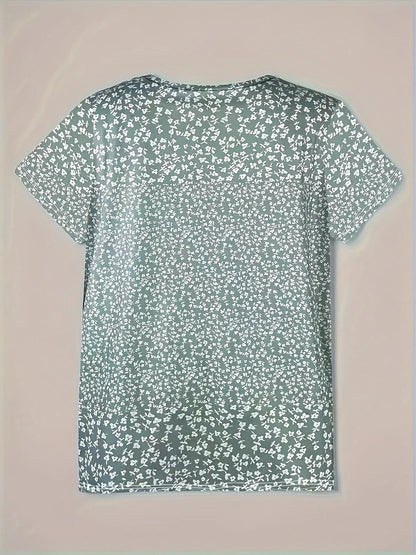Women's V-Neck Short Sleeve Casual