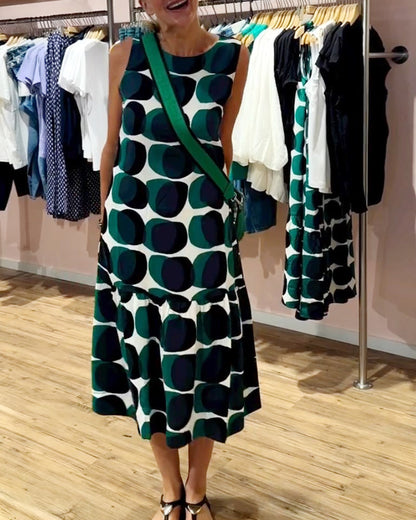 Summer Print Off Shoulder Dress