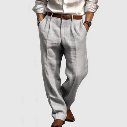 Men's Cotton Linen Casual Trousers