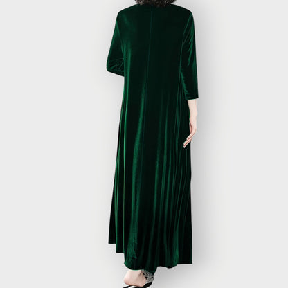 Women's Velvet Maxi Dress