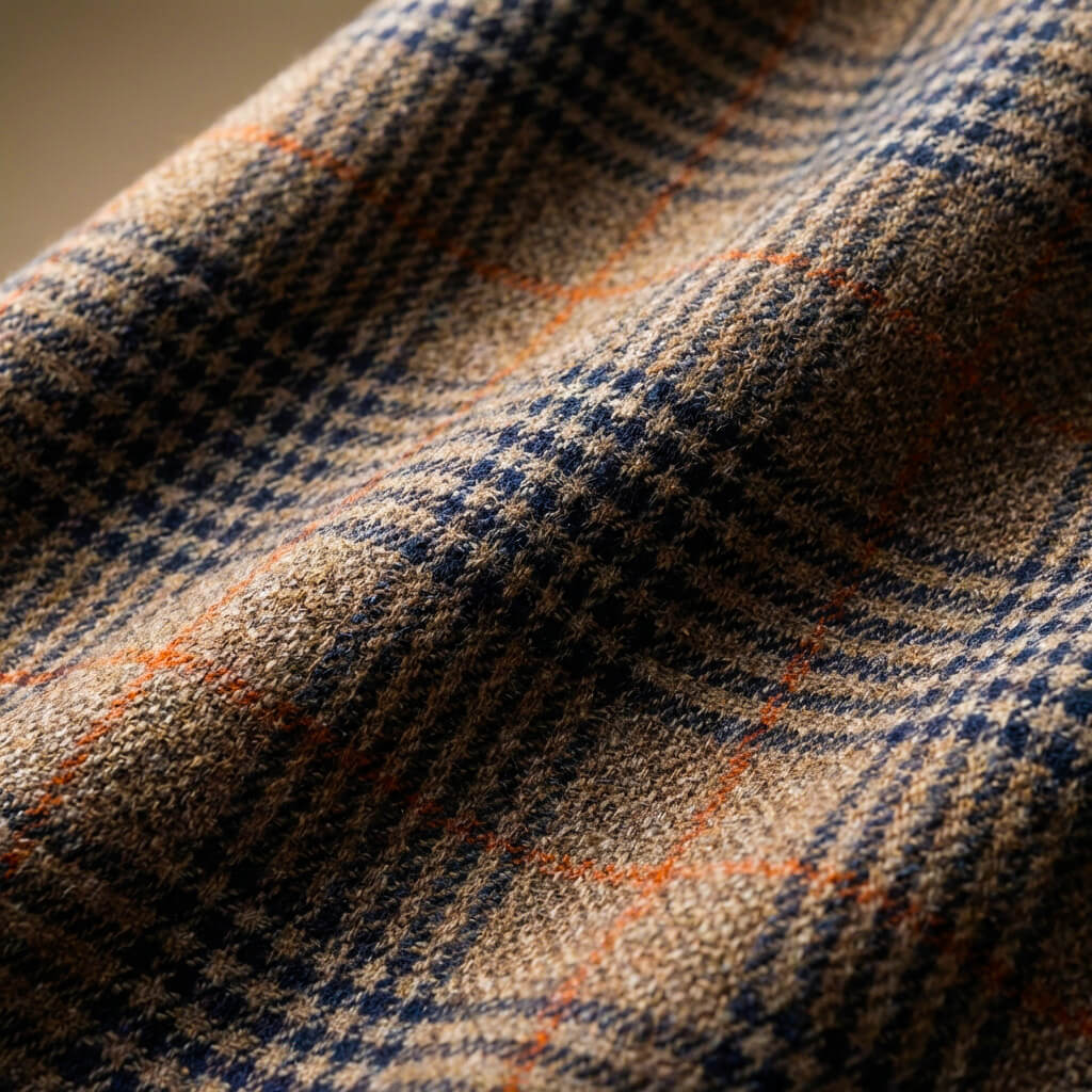Classic Patterned Mens Wool Jacket