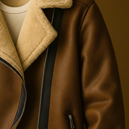 Luxury Soft Suede Leather Jacket