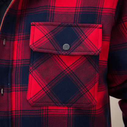 Classic Flannel Hooded Coat