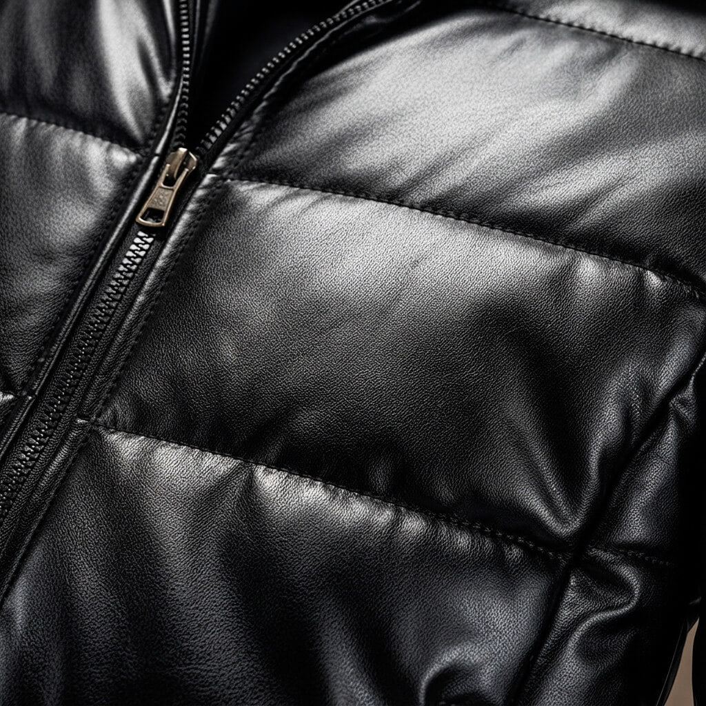 Luxury Padded Genuine Leather Jacket