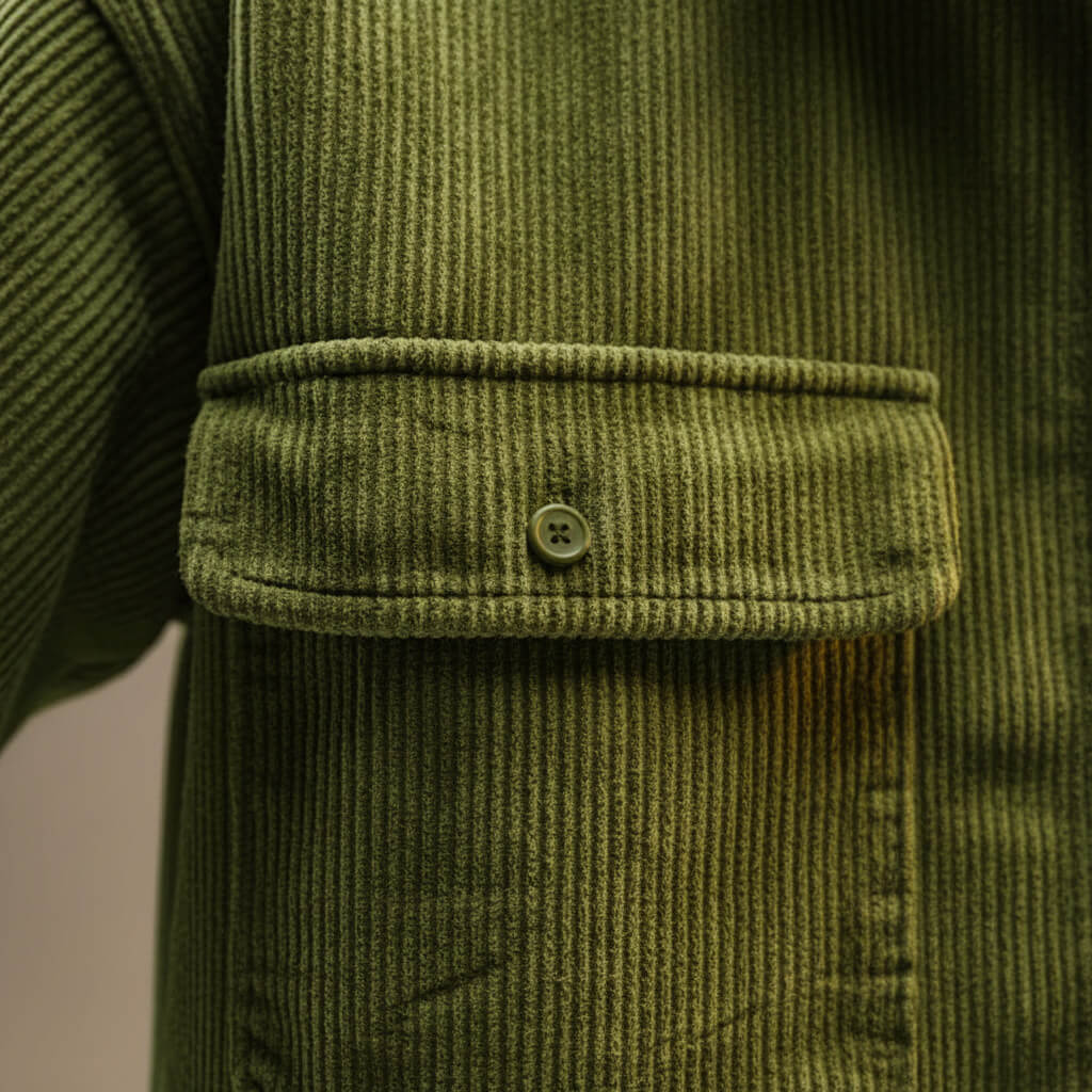 Luxury Textured Corduroy Coat