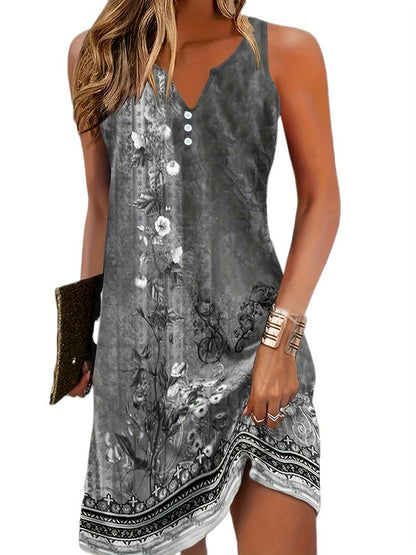 Unique Chic Artistic Midi Dress for Women