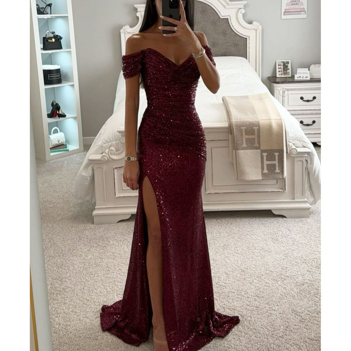 Women's Maxi Wedding Dress - VibreMode