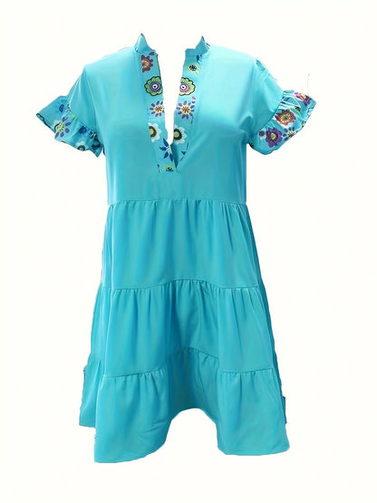 Elegant Ladies Flowy Party Dress