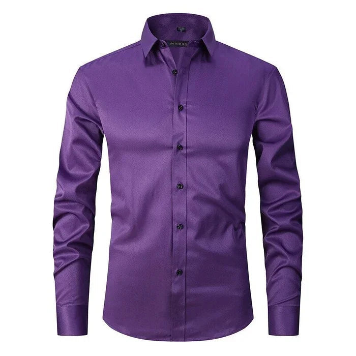 Men's Button Shirt Wrinkle Resistant Cotton