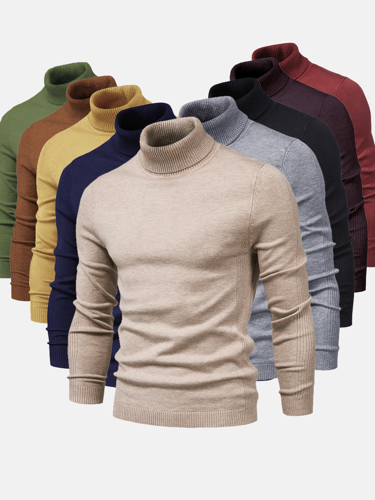 Men's Turtleneck Sweater Washable