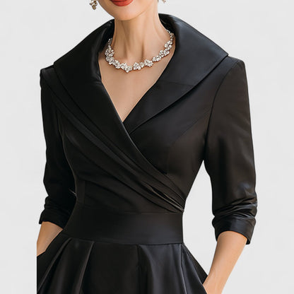 Floral Chiffon Knee Length Dress