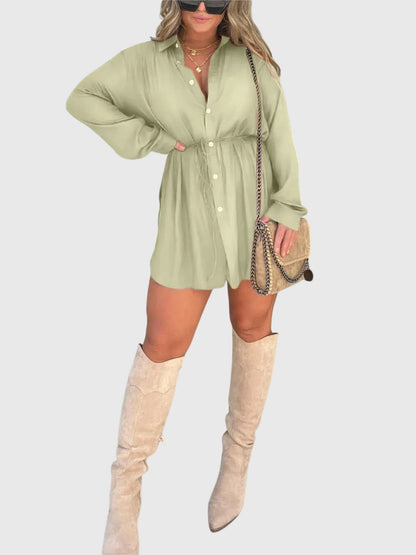 Ladies Classic Front Button Dress Shirt
