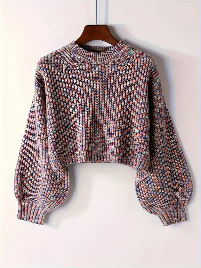 Fashionable Women's Cropped Sweater