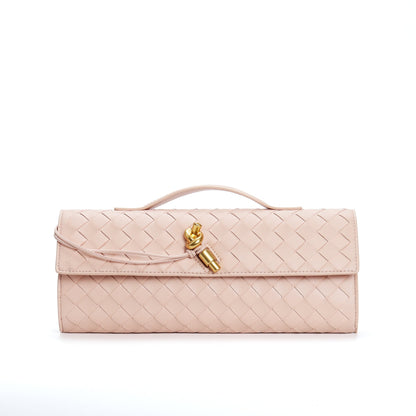 Women's Leather Backpack Braided Strap