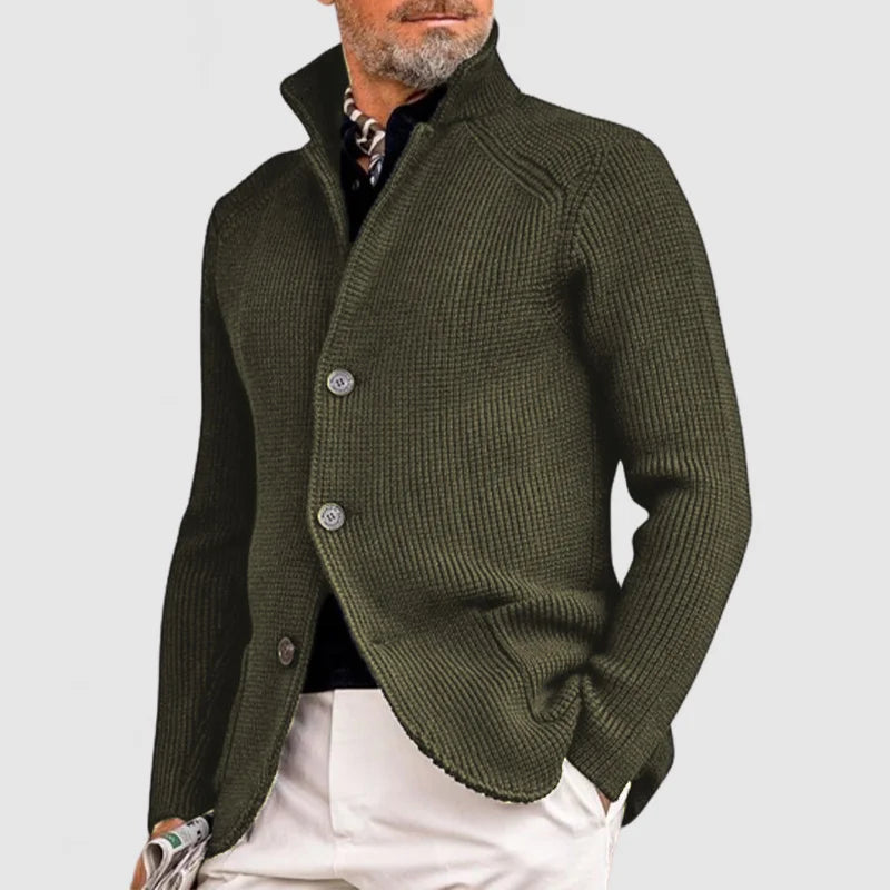 Men's Hooded Knitted Cardigan