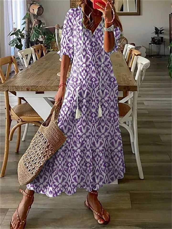 Beautiful Long Flower Dress