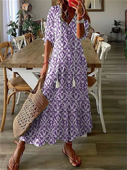 Beautiful Long Flower Dress