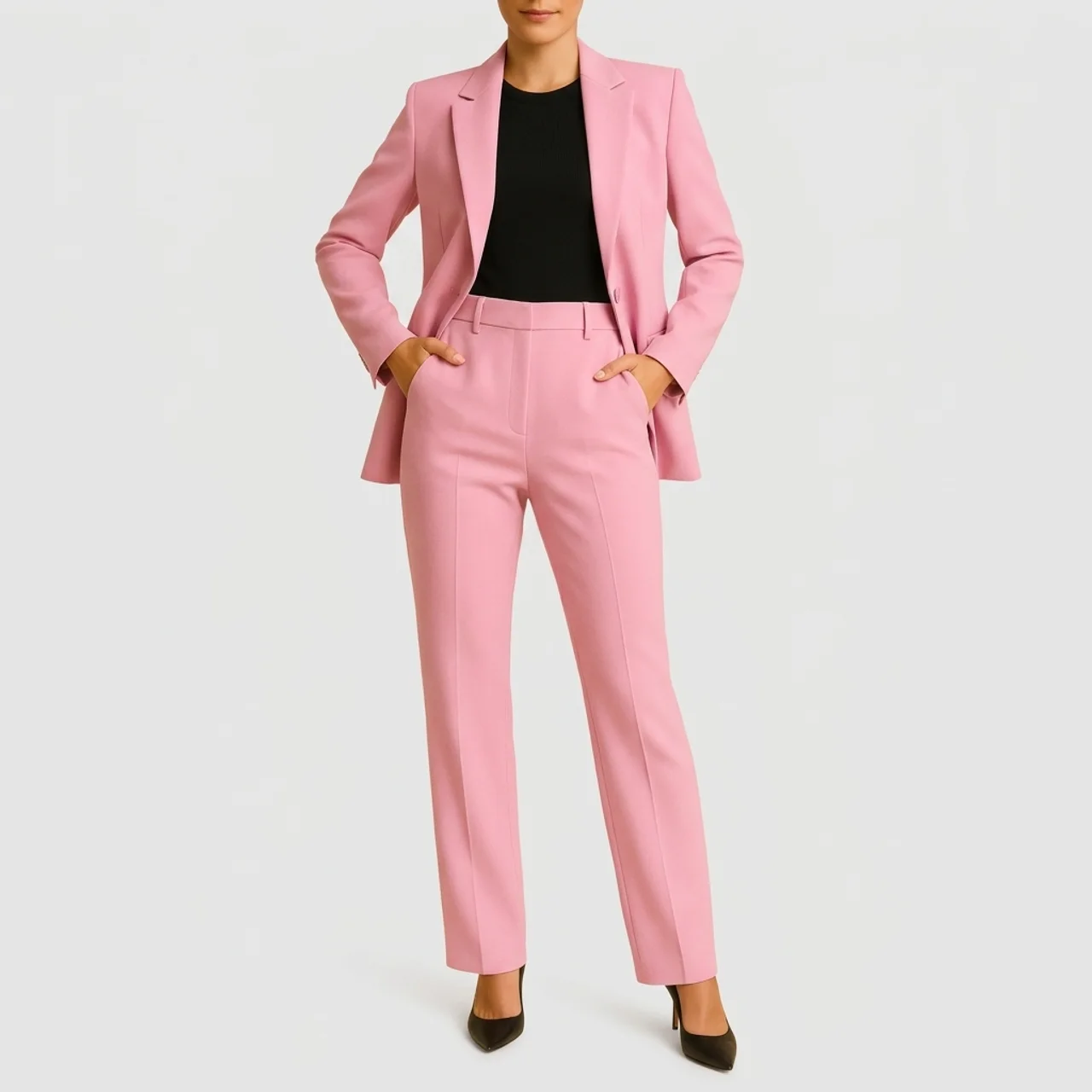 Classic Women's Suit Jacket and Trousers Set - VibreMode