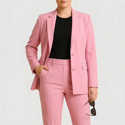 Classic Women's Suit Jacket and Trousers Set