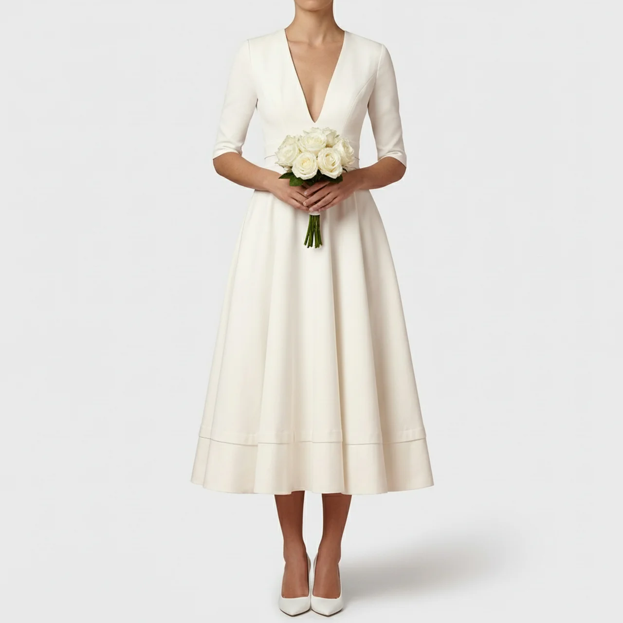 Valerisse | Ladies Stylish Flowy Mid Dress - VibreMode
