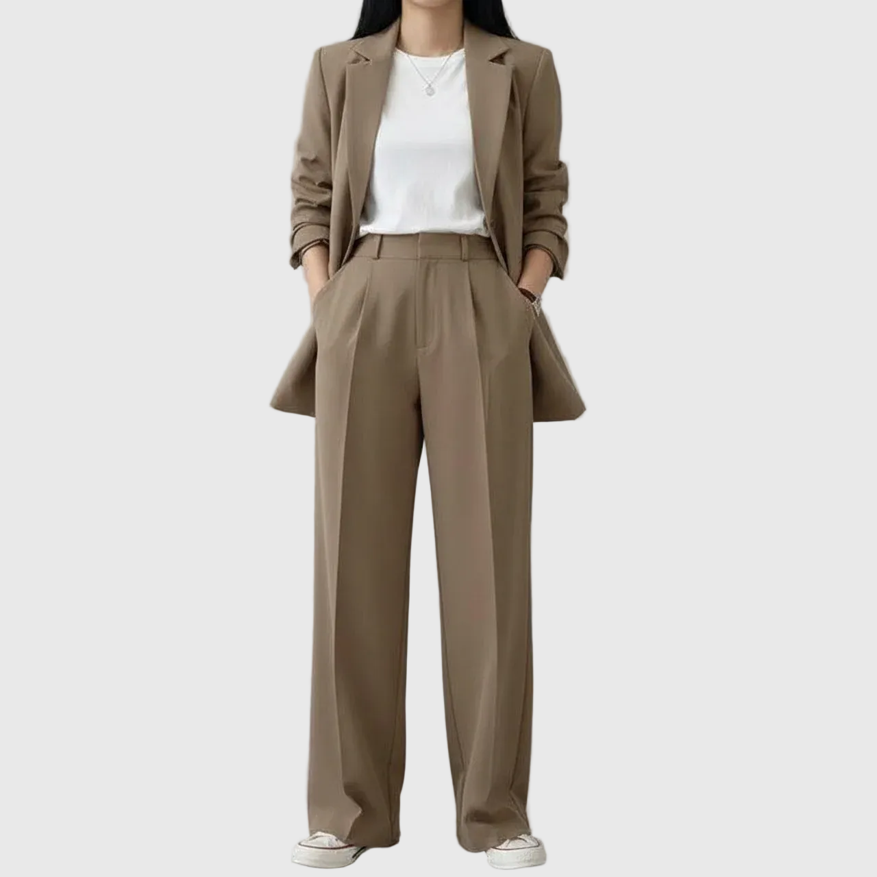 Classic Ladies Two Piece Suit Set