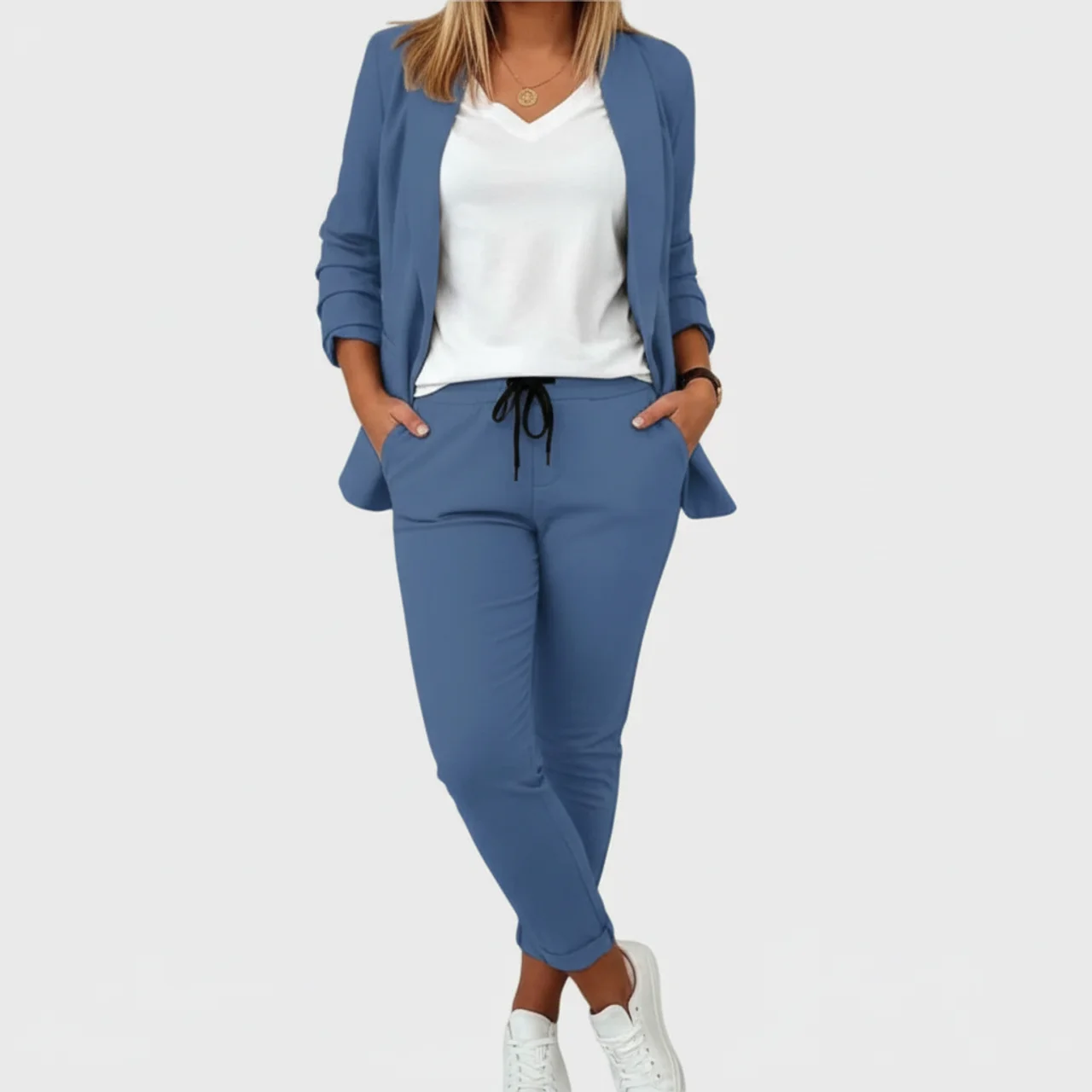 Stylish Women's Blazer Suit Set