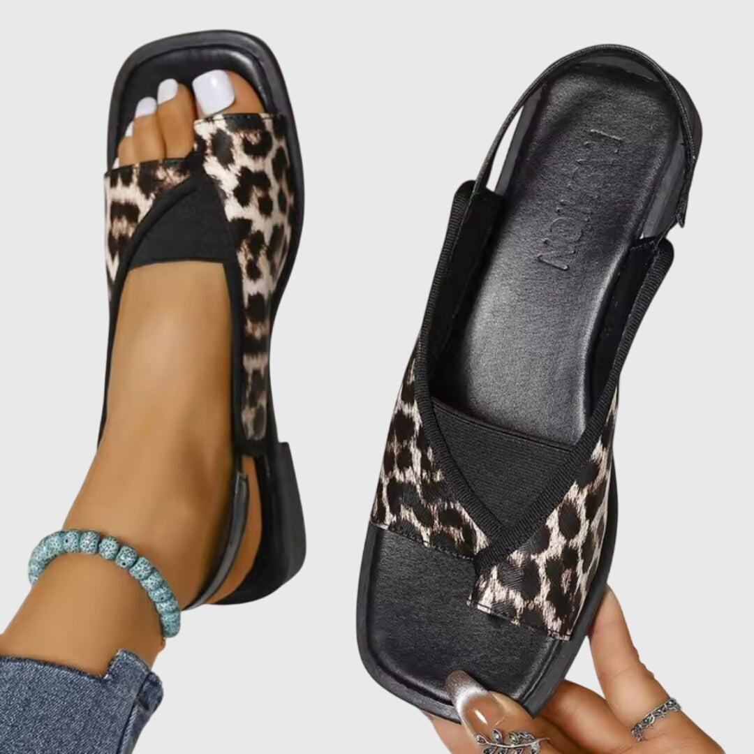 Stylish Block Heel Women's Slip On Sandals