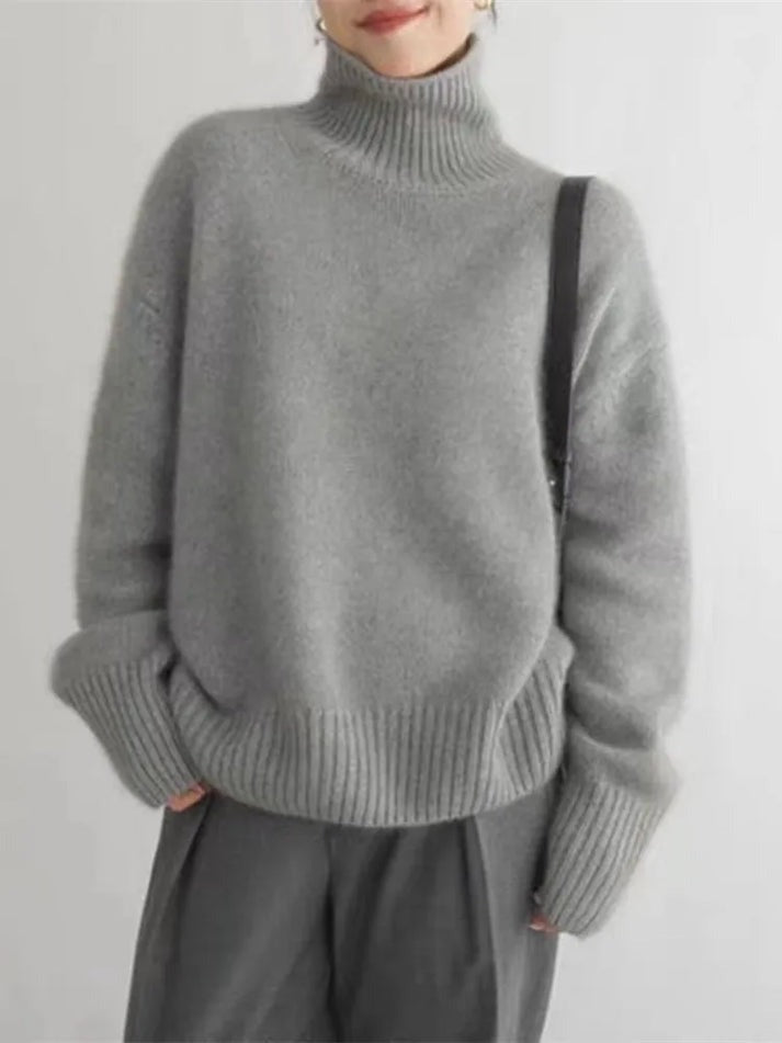 Classic Women's Crew Neck Winter Sweater