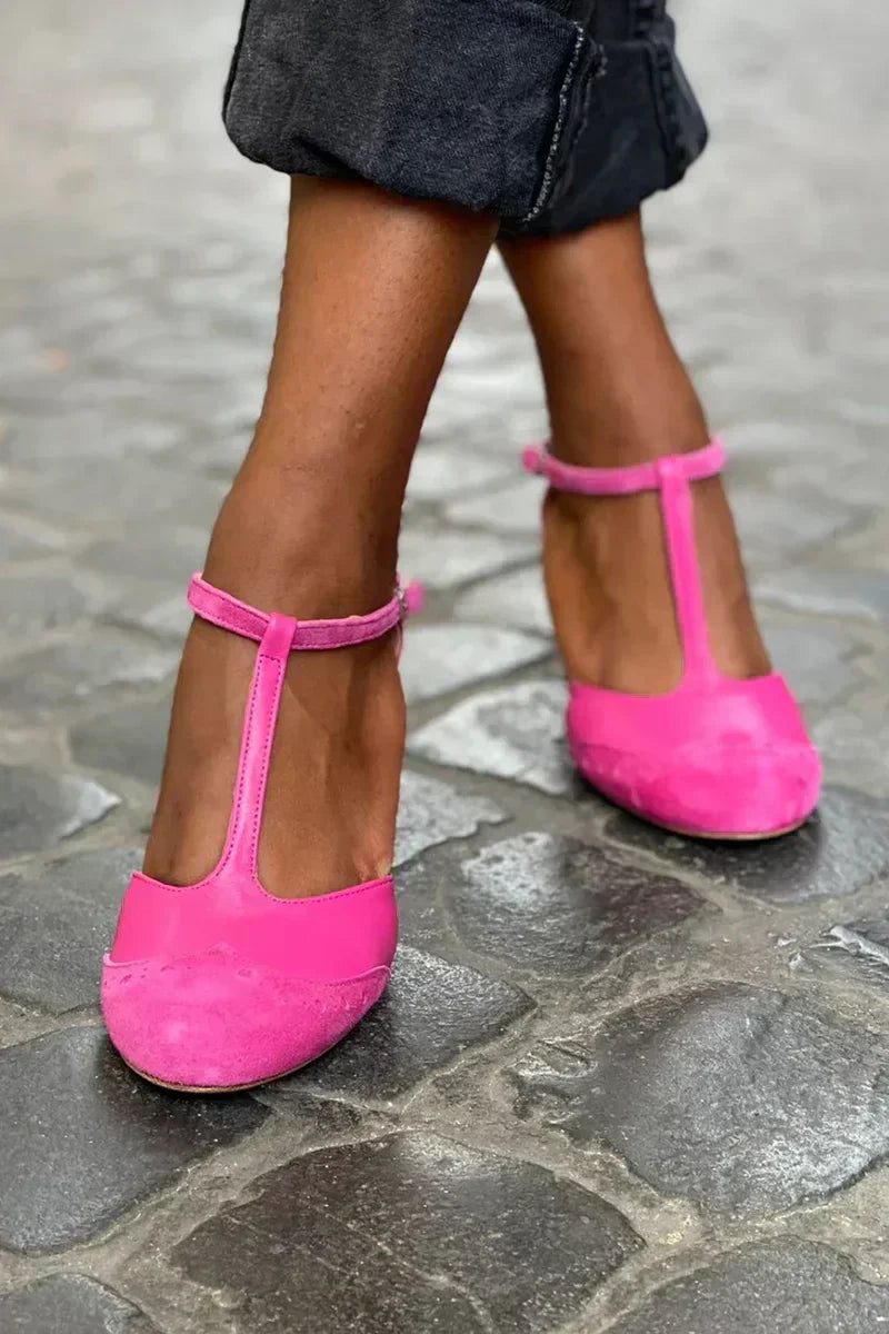 Strappy T-Bar Summer Sandals - VibreMode