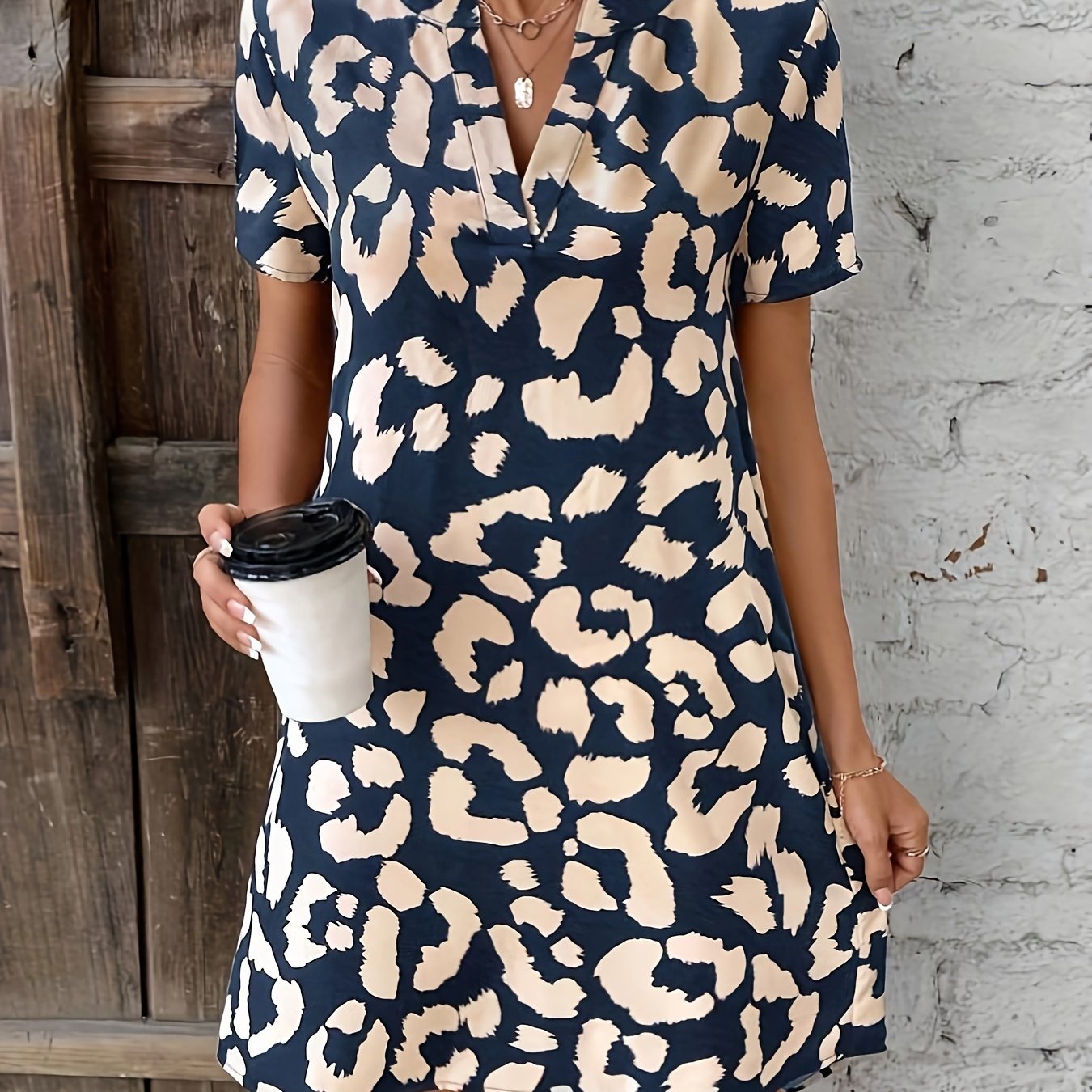 Relaxed Fit Summer Women's Floral Dress