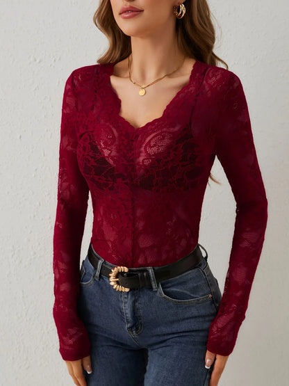 Women's Lace Blouse Elegant