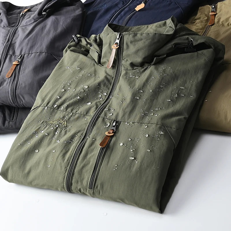 Water-Resistant Hooded Jacket