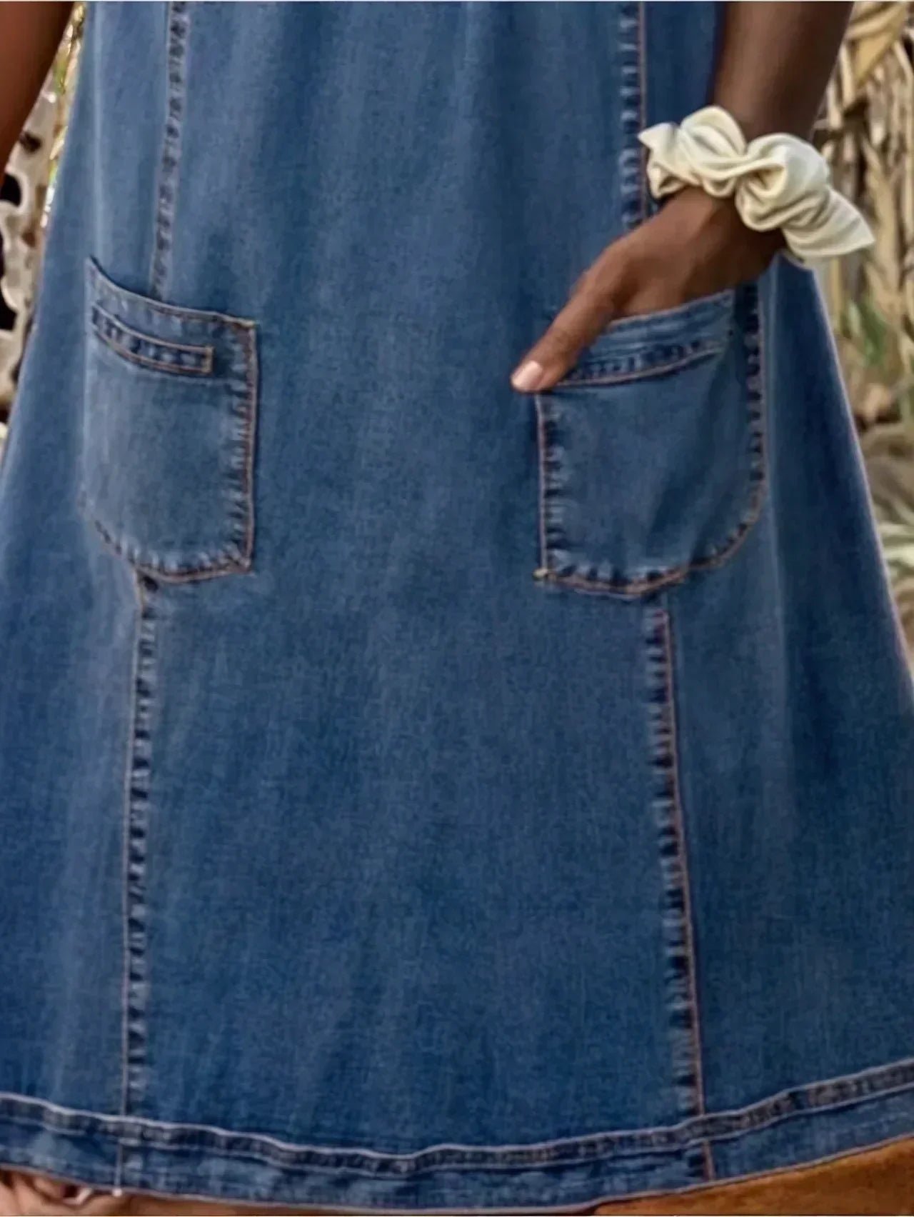 Relaxed Fit Ladies Sundress with Pockets