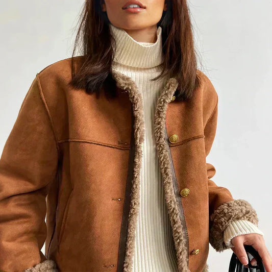 Women's Short Jacket Button Front - VibreMode