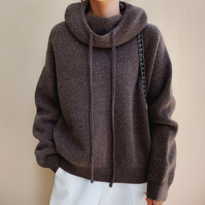 Women's Winter Sweater Soft Acrylic Beige