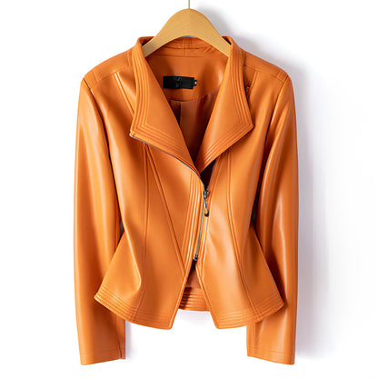 Madona Women's Sheepskin Biker Jacket