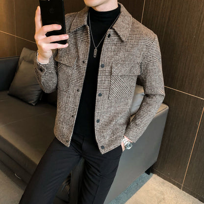 Image of Dale | Men's Button-Down Plaid Jacket