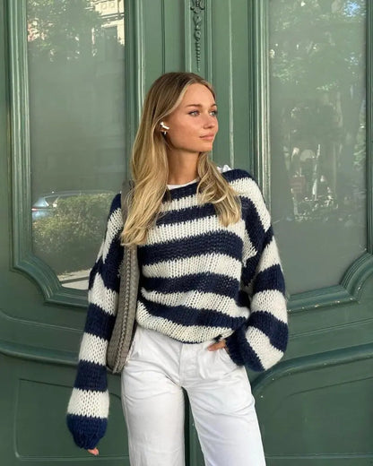 Women's Asymmetrical Sweater Long Sleeve Textured - VibreMode