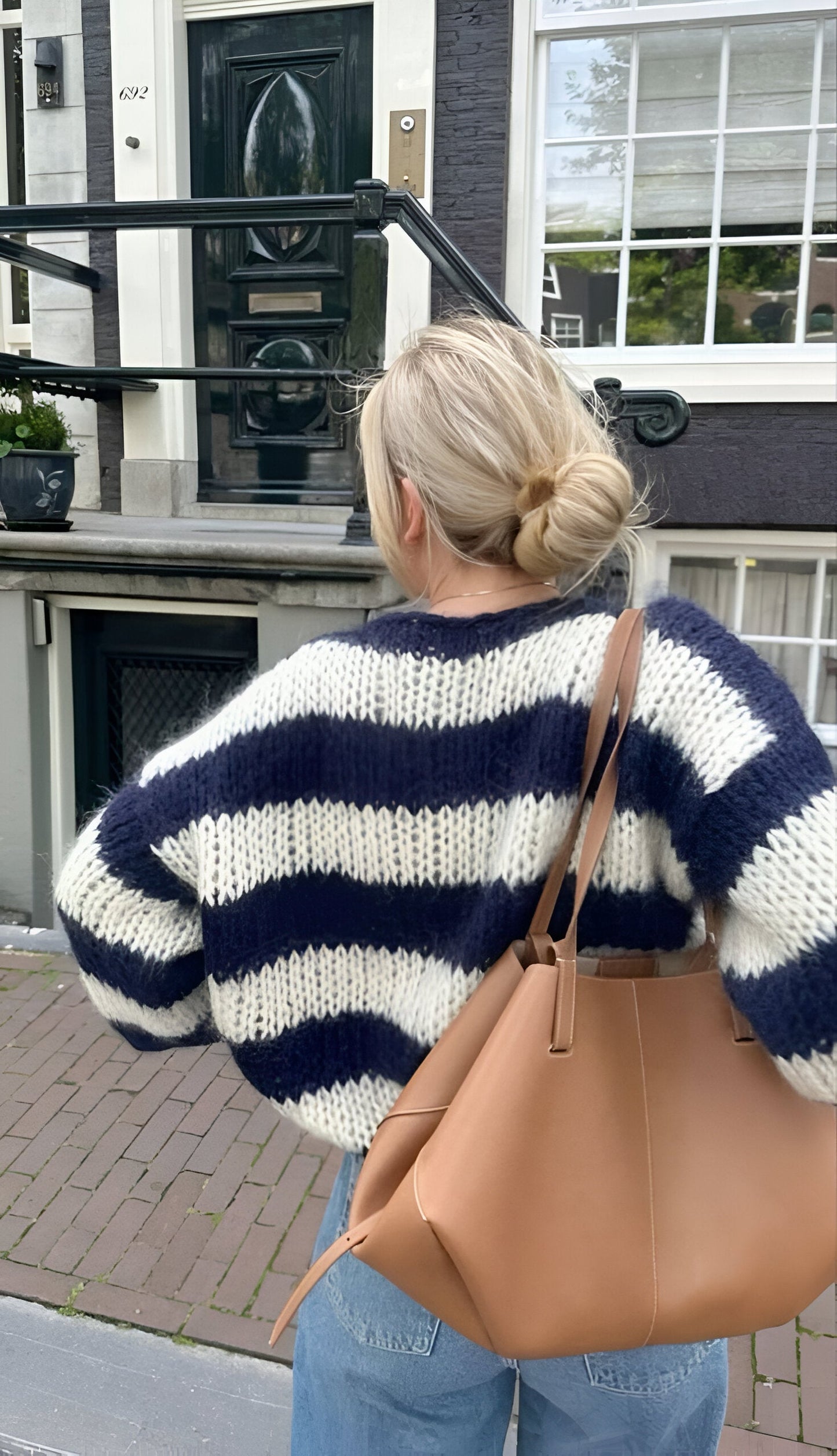 Women's Asymmetrical Sweater Long Sleeve Textured