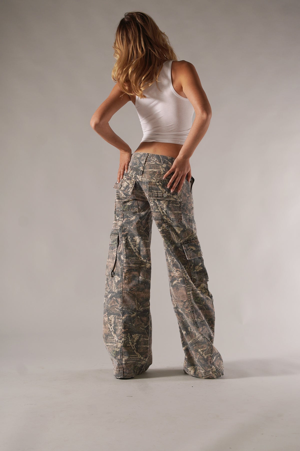 Women's Cargo Pants Camouflage Side Pockets