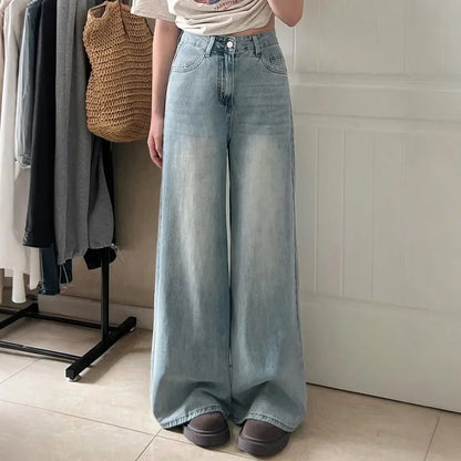 Women's Wide Leg Pants Button Closure - VibreMode