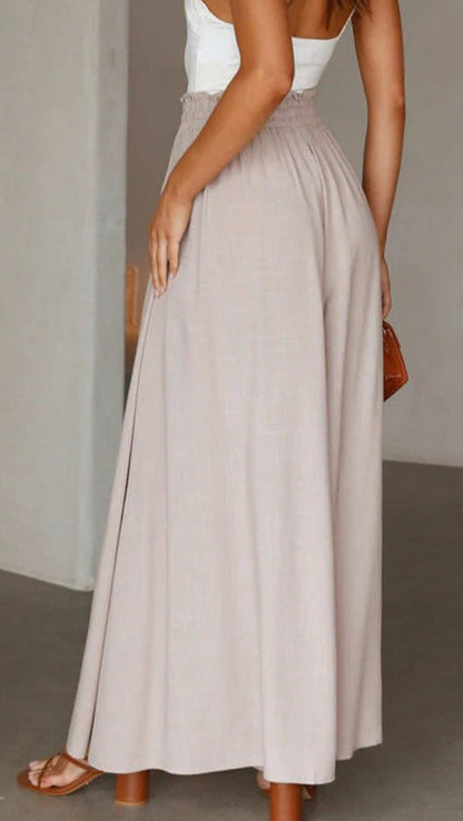 Women's Wide Leg Pants Elastic Waist
