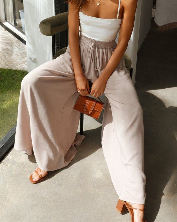 Women's Wide Leg Pants Elastic Waist