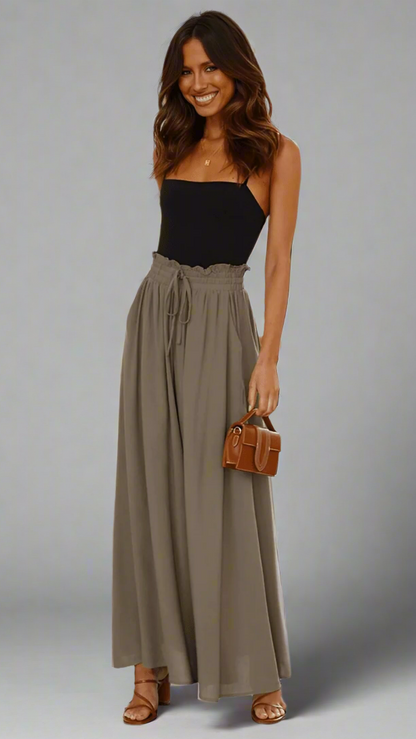 Women's Wide Leg Pants Elastic Waist