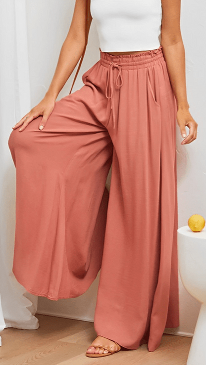 Women's Wide Leg Pants Elastic Waist