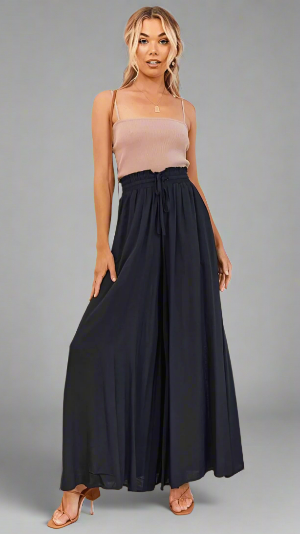 Women's Wide Leg Pants Elastic Waist