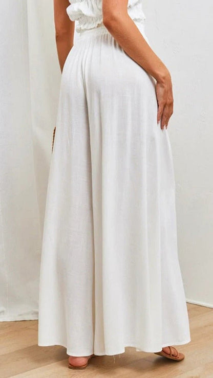 Women's Wide Leg Pants Elastic Waist