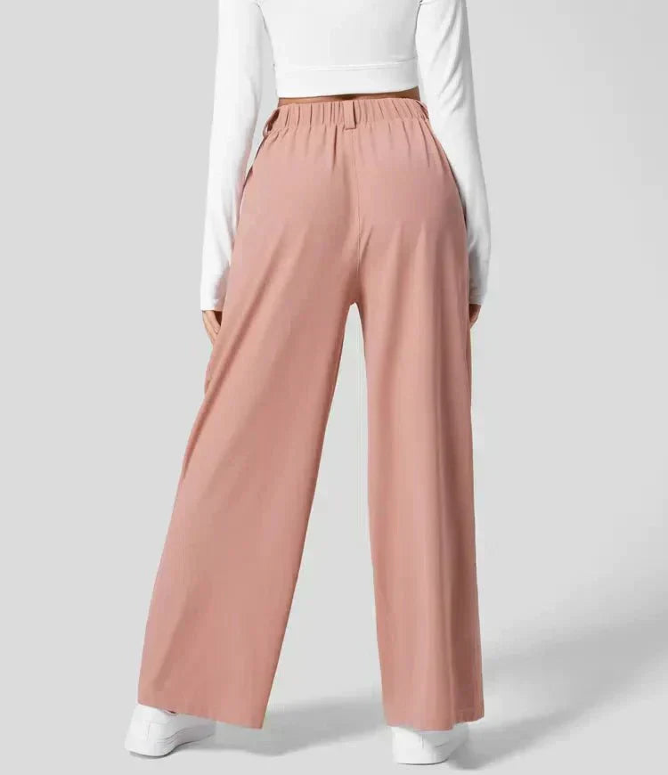 Women's Wide Leg Pleated Trousers