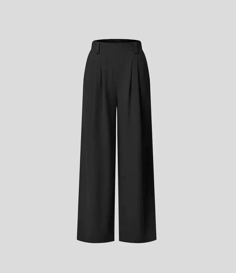 Women's Wide Leg Pleated Trousers