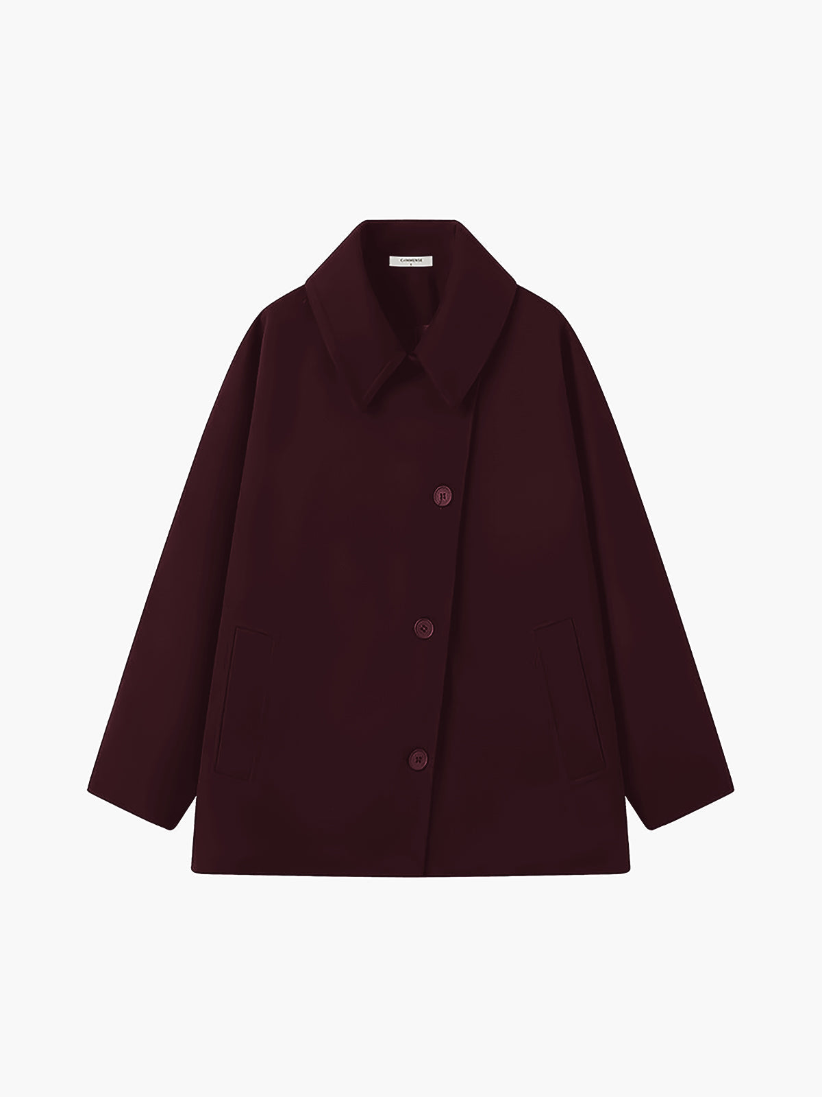 Women's Button Front Jacket Notched Collar
